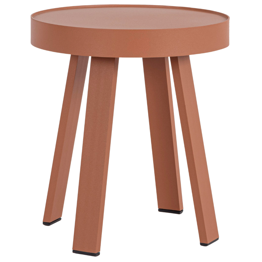 Bizzotto Červený kovový zahradní stolek Spyro ⌀ 41 cm