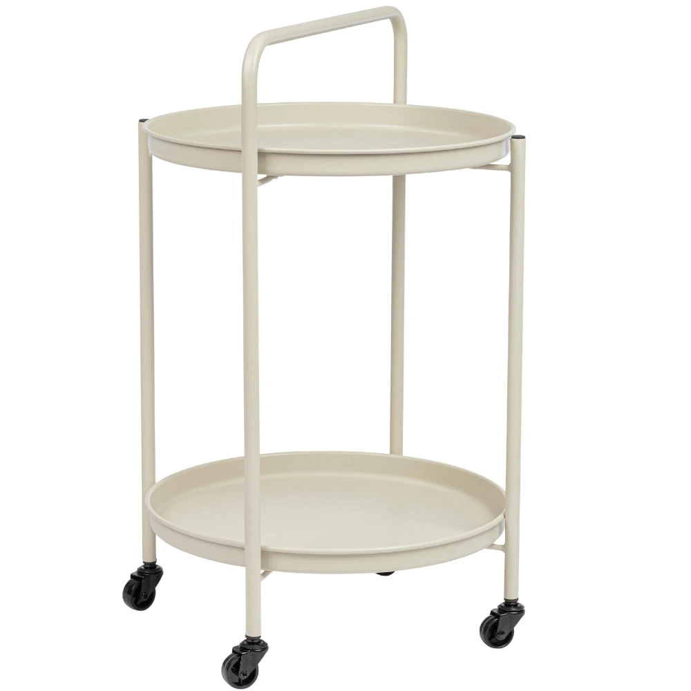 Bizzotto Krémový zahradní servírovací stolek Austin 45 cm