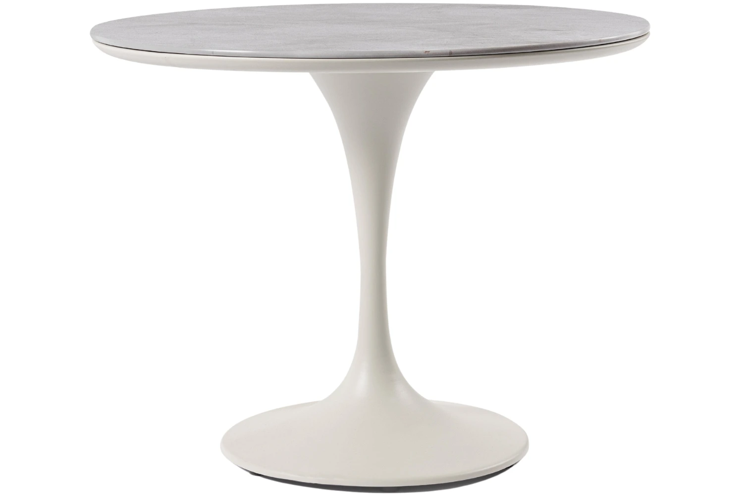 Bizzotto Krémový zahradní stůl Arnold Ø 90 cm s keramickou deskou