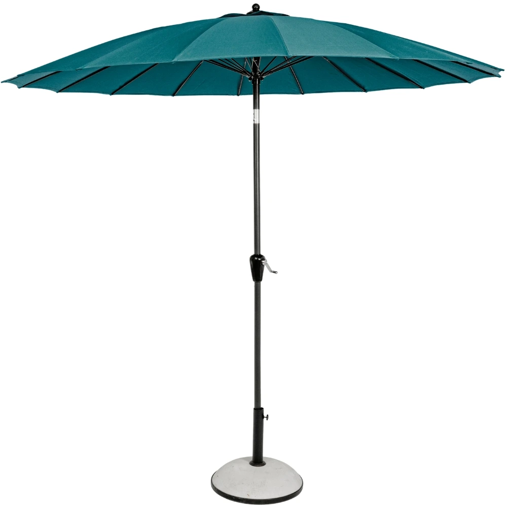 Bizzotto Modrý slunečník Atlanta s černou podnoží Ø 270 cm