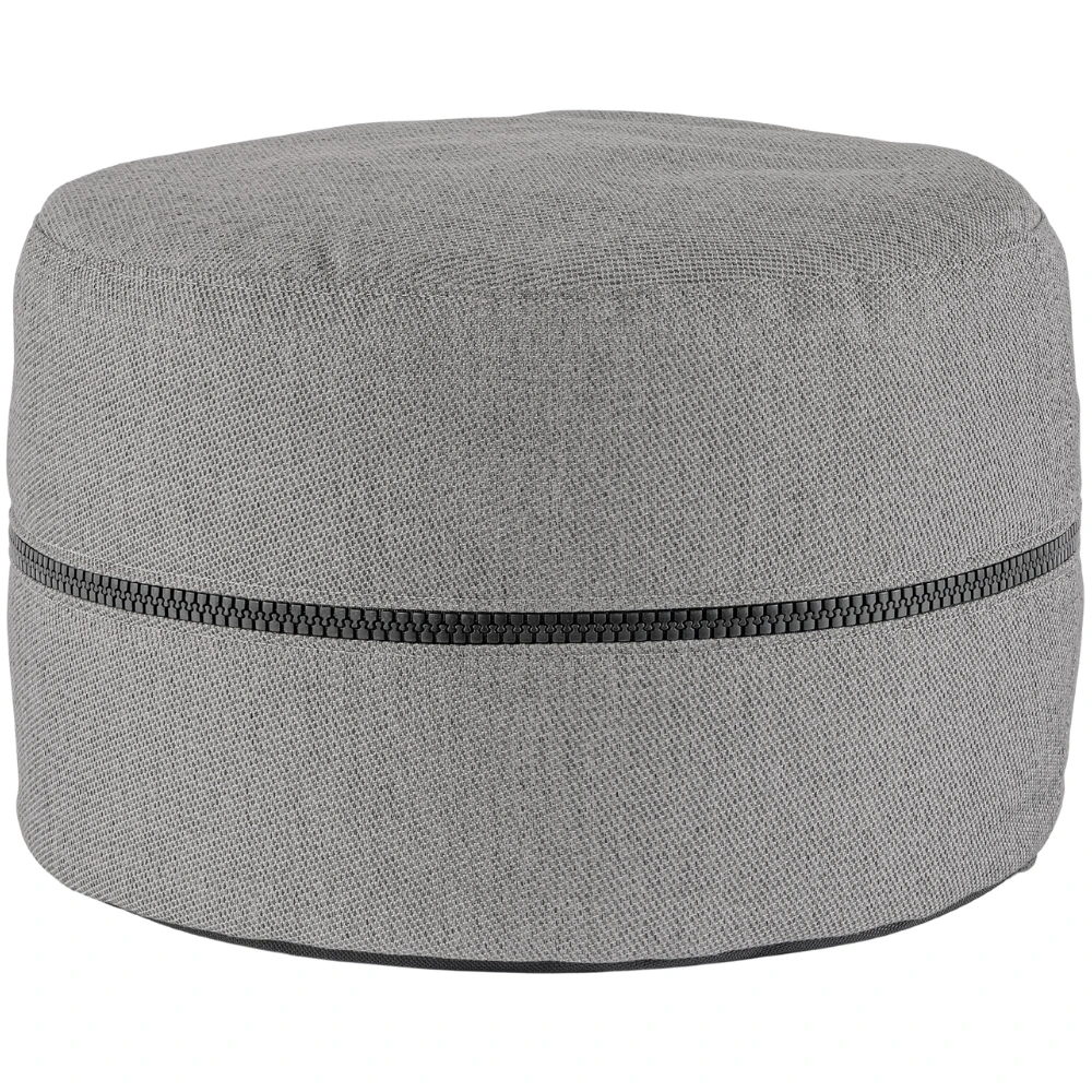 Bizzotto Šedý zahradní puf Gulizar Ø 50 cm