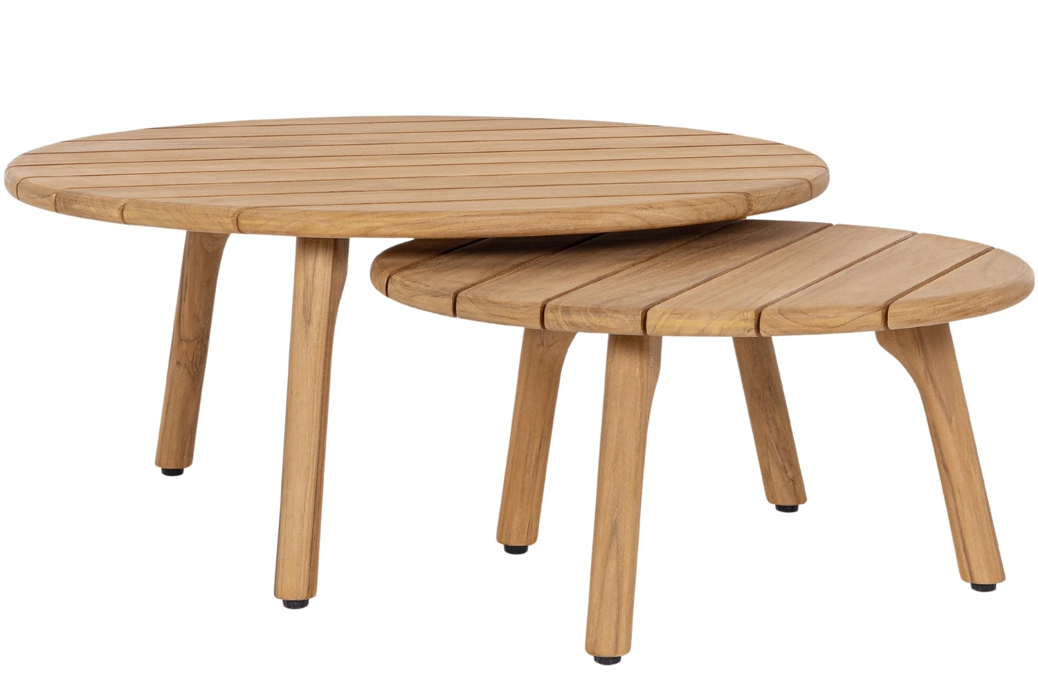 Bizzotto Set dvou dřevných zahradních stolků Garita 60/80 cm