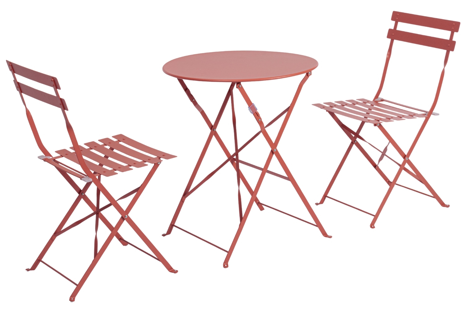 Bizzotto Terakotový skládací zahradní set stolu a dvou židlí Austin