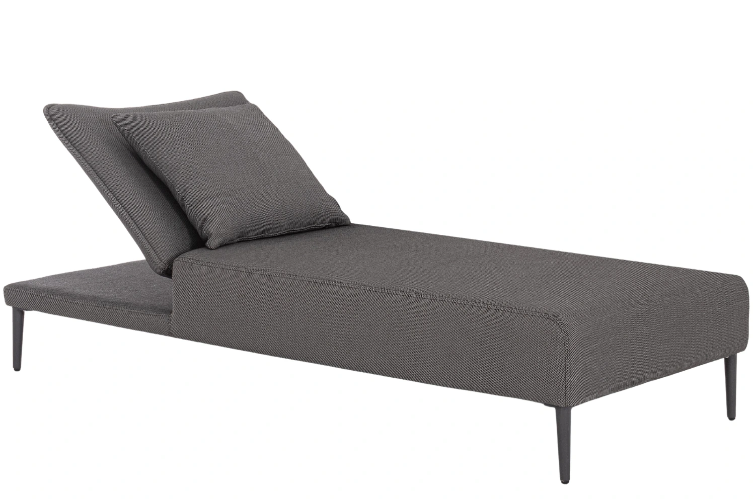Bizzotto Tmavě šedé zahradní lehátko Viper