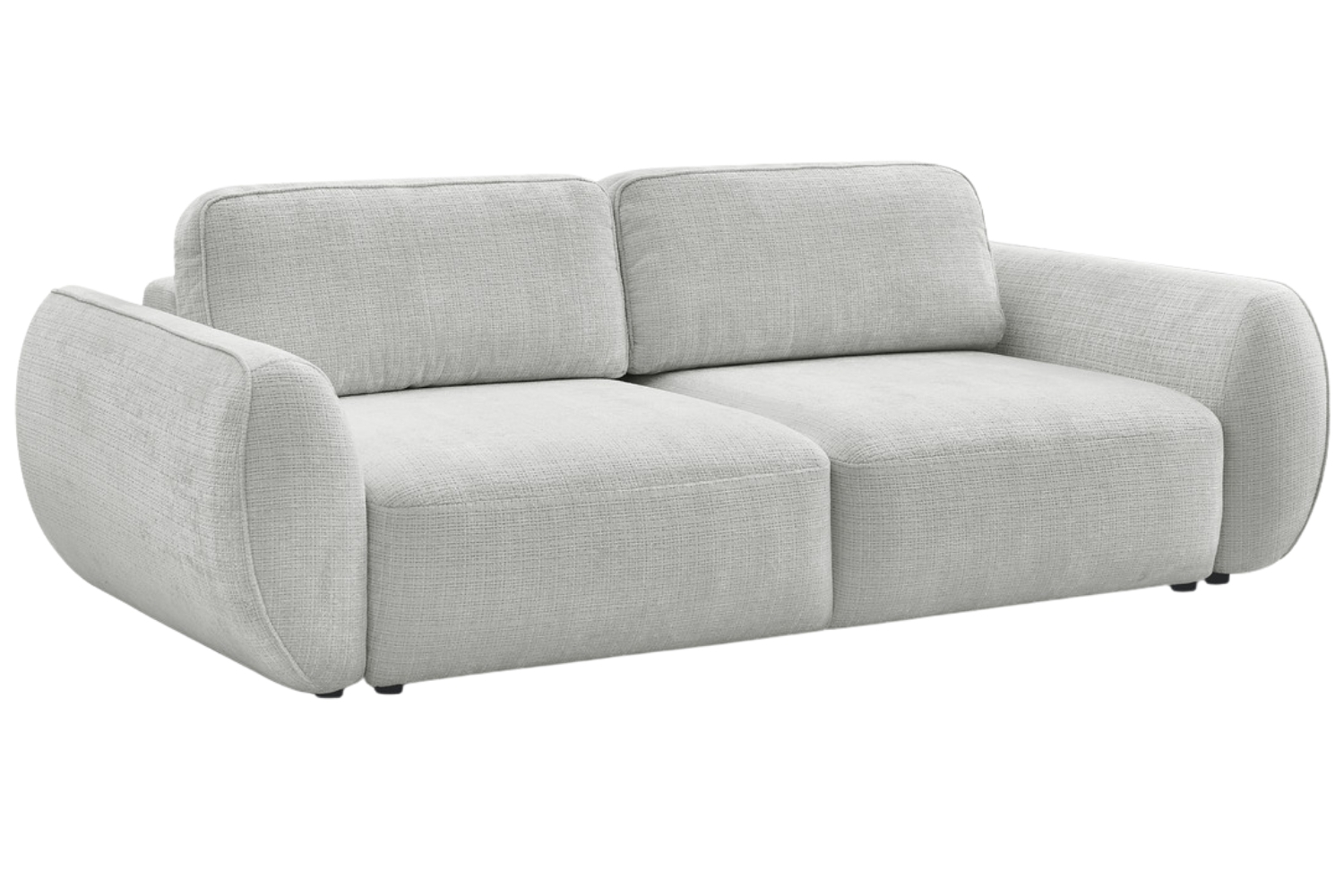 Bobochic Paris Světle šedá rozkládací pohovka Denise 250 cm