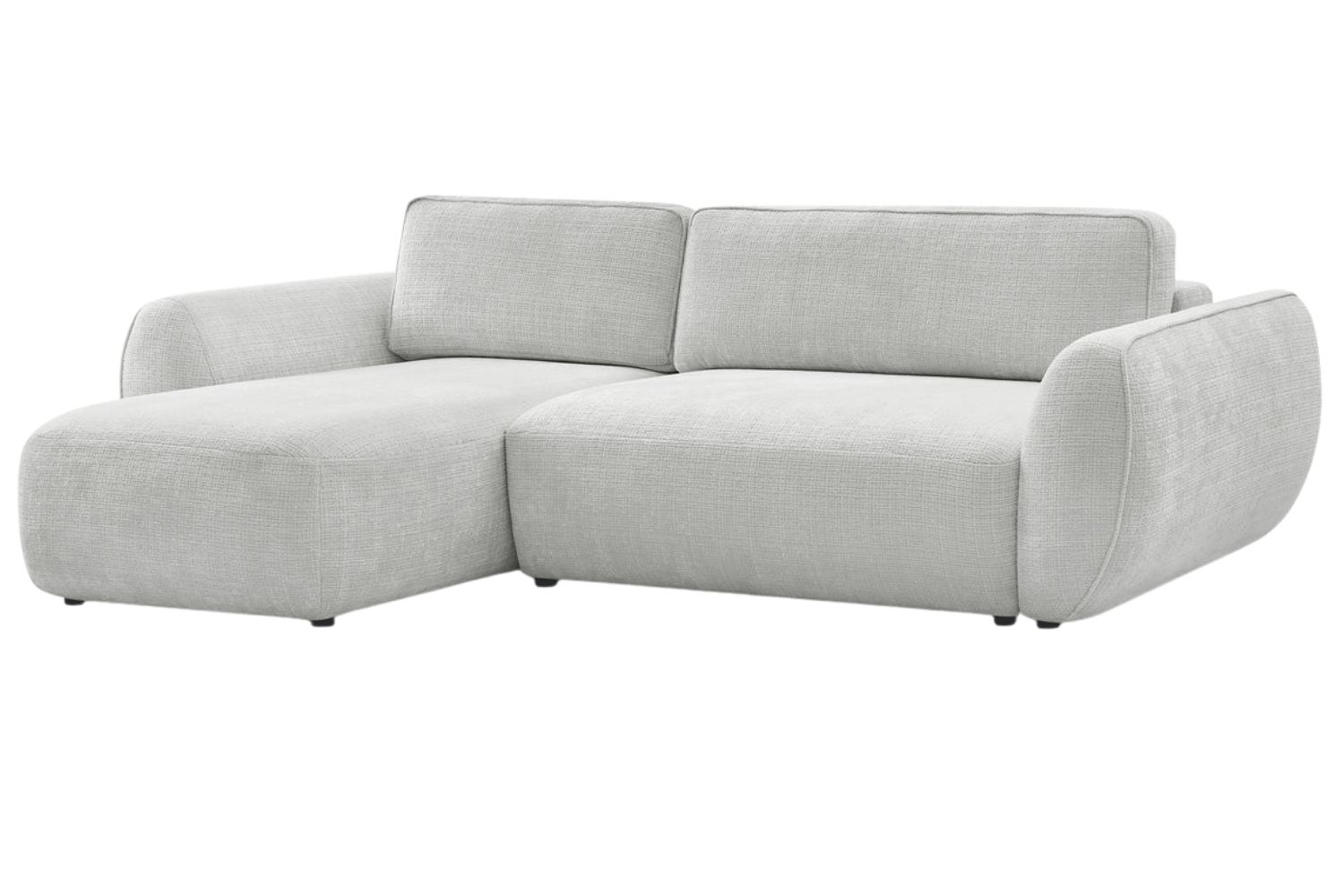 Bobochic Paris Světle šedá rozkládací pohovka Denise 258 cm