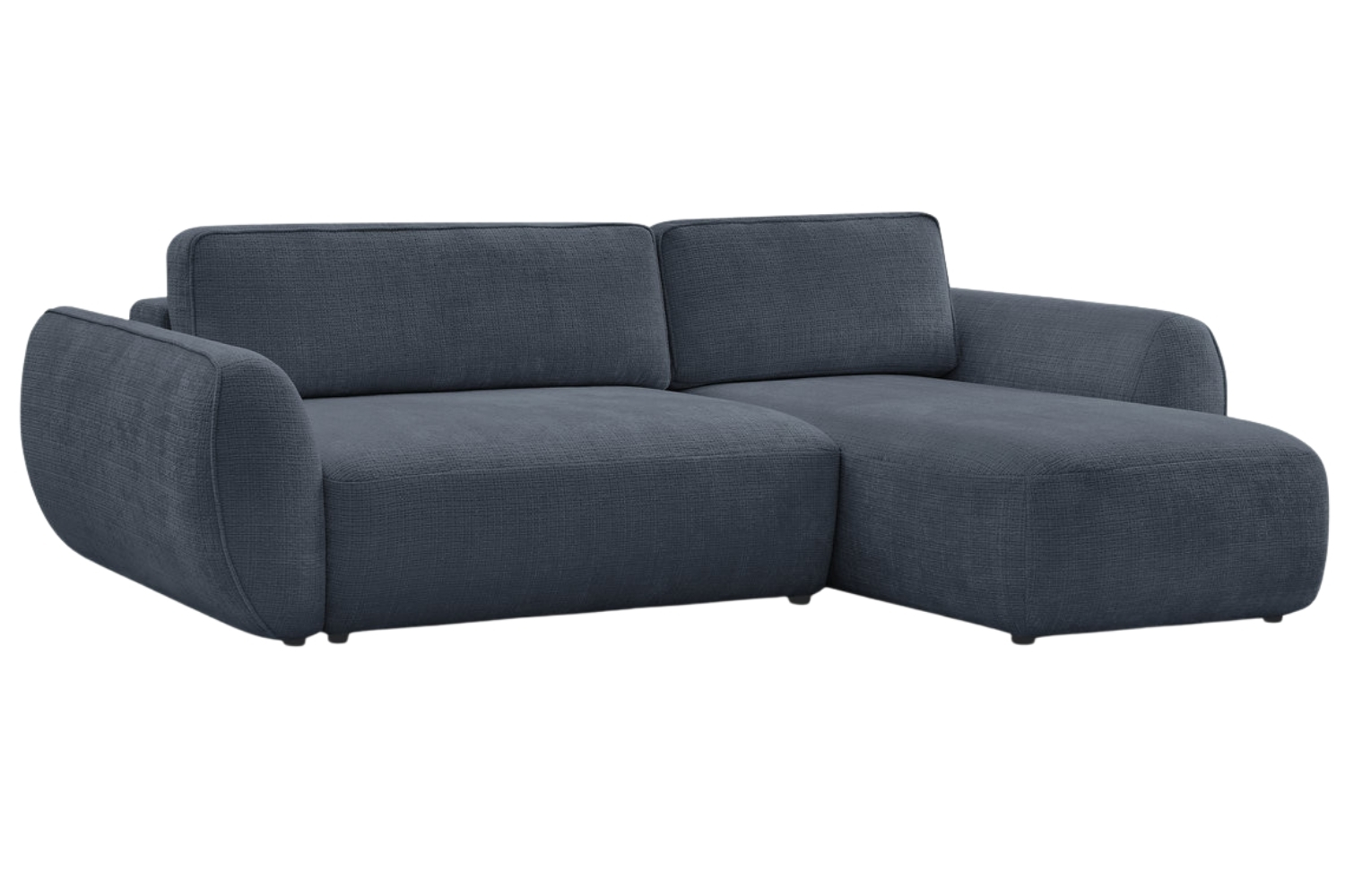 Bobochic Paris Tmavě modrá rozkládací pohovka Denise 258 cm