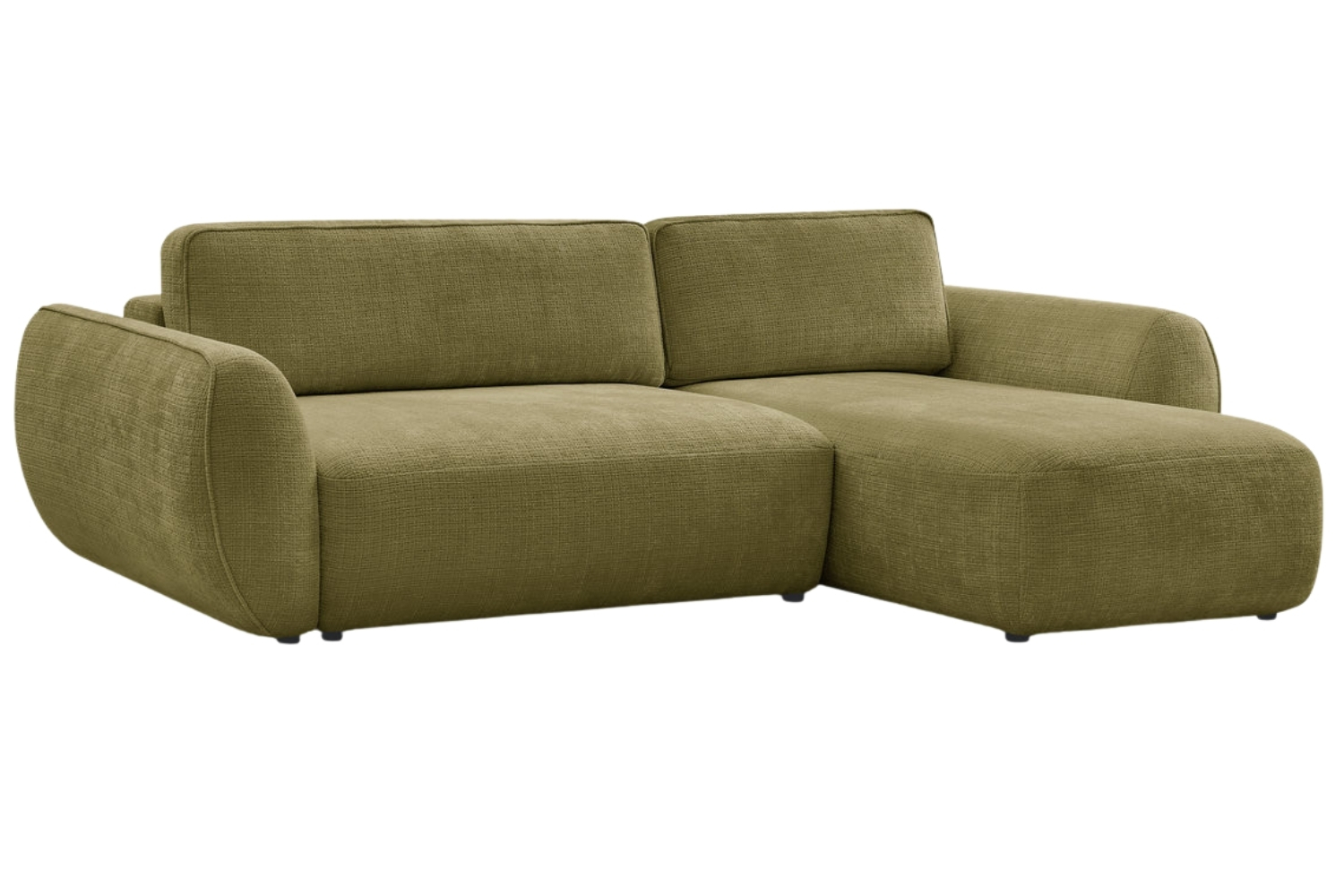 Bobochic Paris Zelená rozkládací pohovka Denise 258 cm