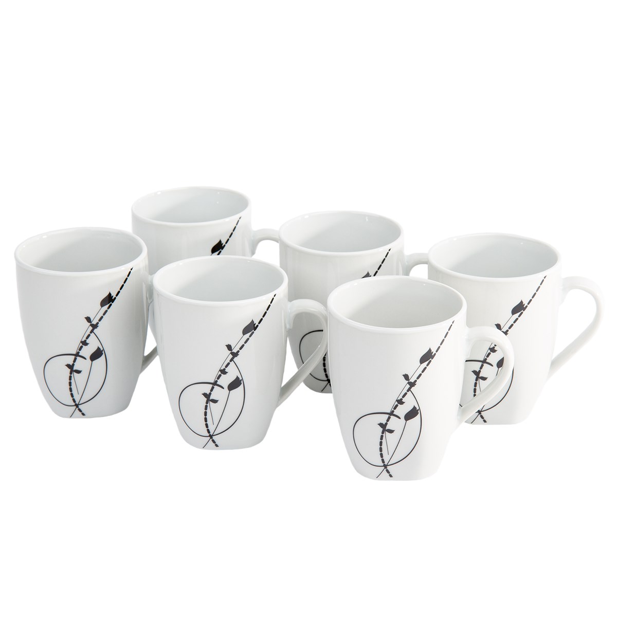 Domestic 6dílná sada hrnků Londra