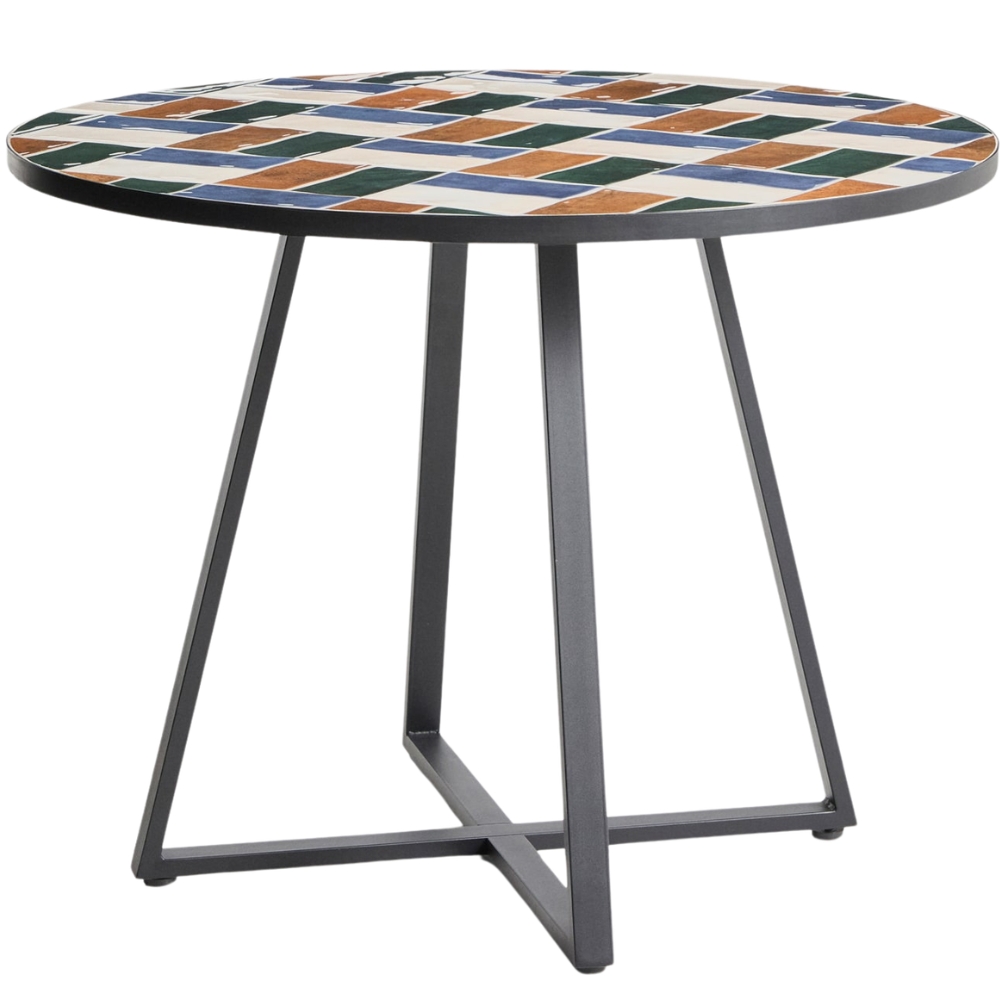Kave Home Barvený zahradní stůl Tella Ø 120 cm
