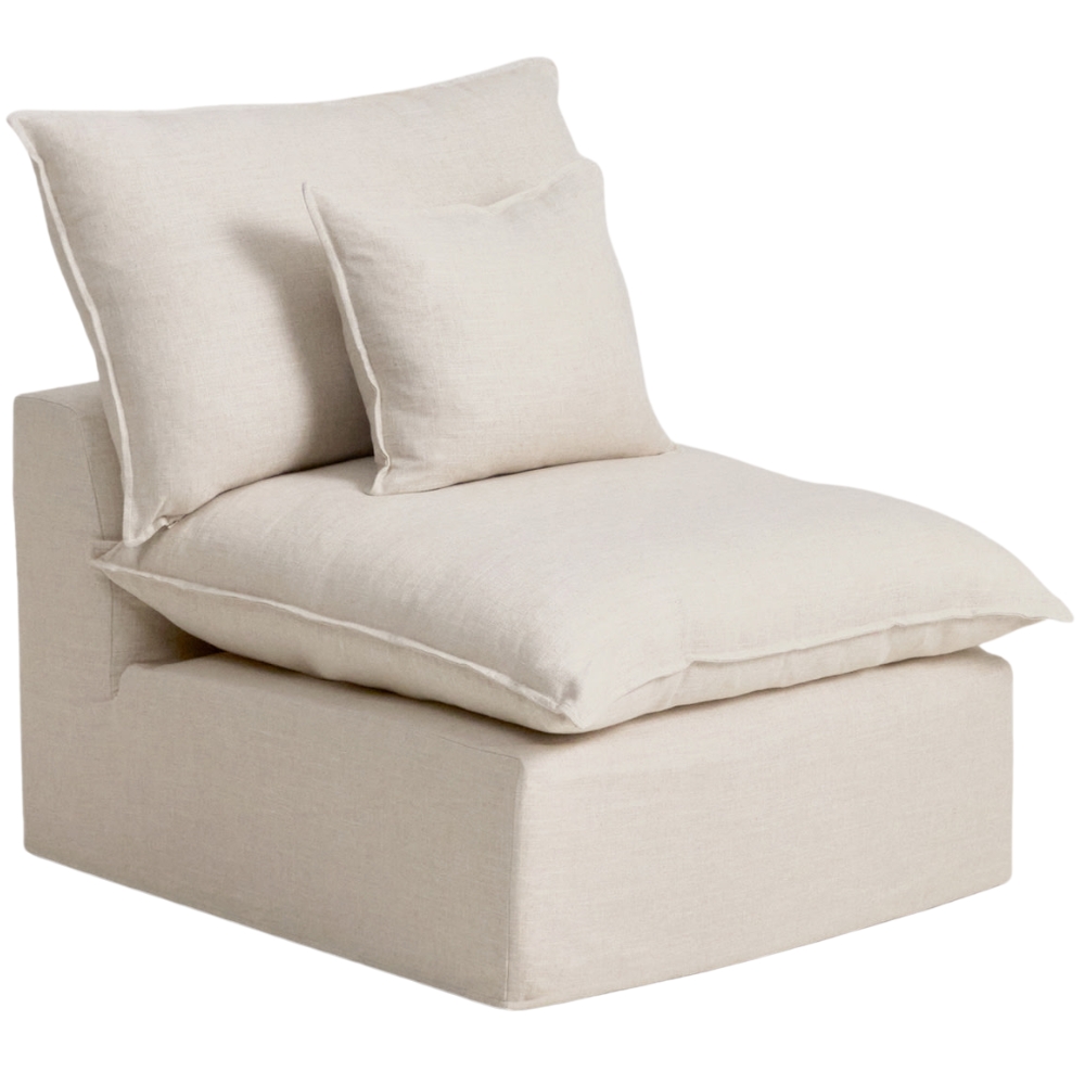 Kave Home Béžové křeslo Anarela 90 cm s odnímatelným potahem