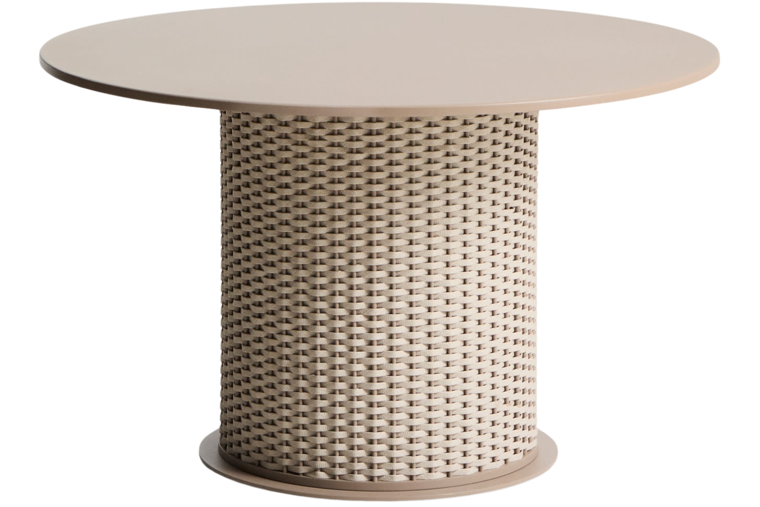 Kave Home Béžovošedý zahradní jídelní stůl Sedalis Ø 120 cm