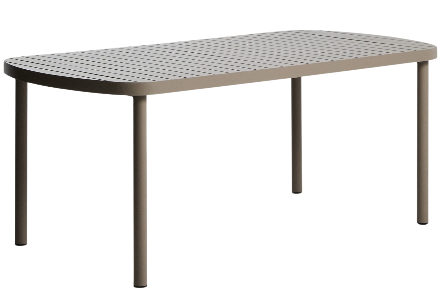 Kave Home Béžový kovový zahradní jídelní stůl Joncols 180 x 90 cm