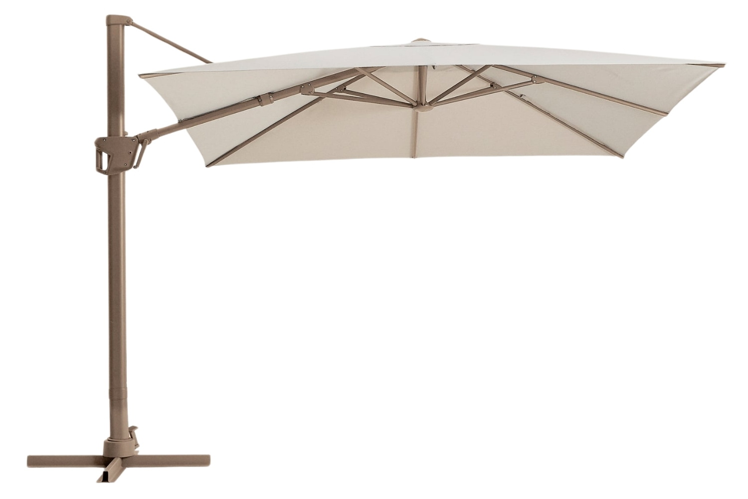 Kave Home Béžový slunečník Noli 300 x 300 cm