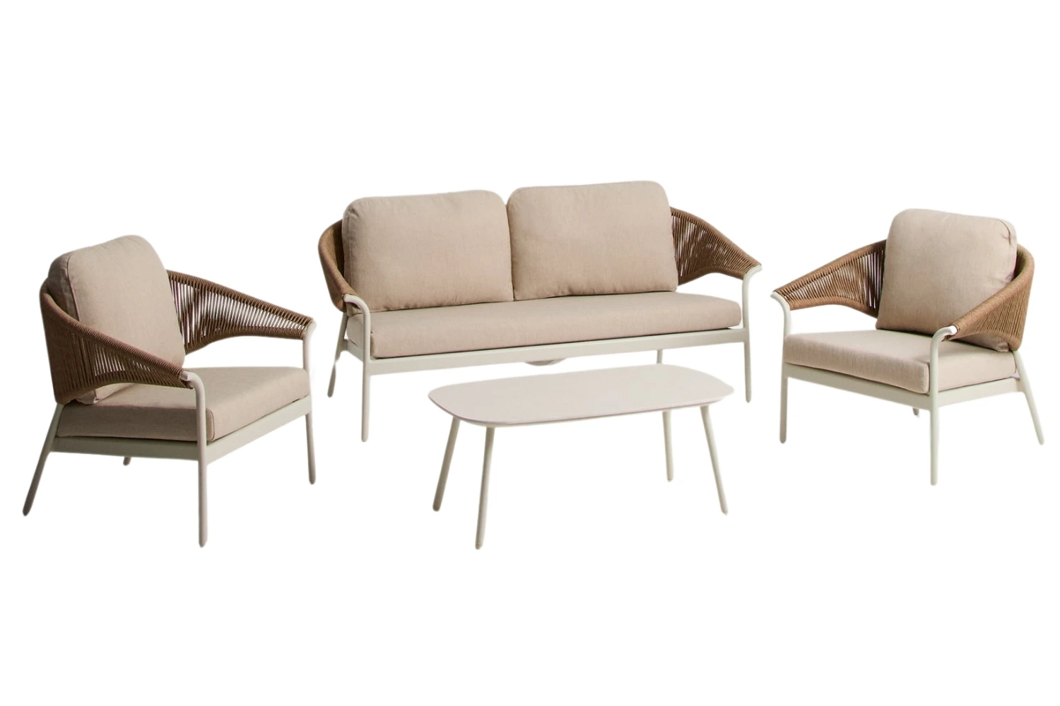 Kave Home Béžový zahradní set pohovky