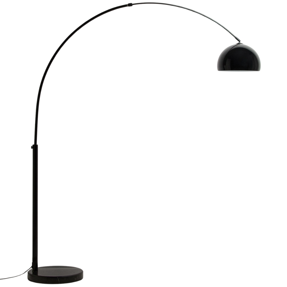 Kave Home Černá stojací lampa Madali 160/185 cm