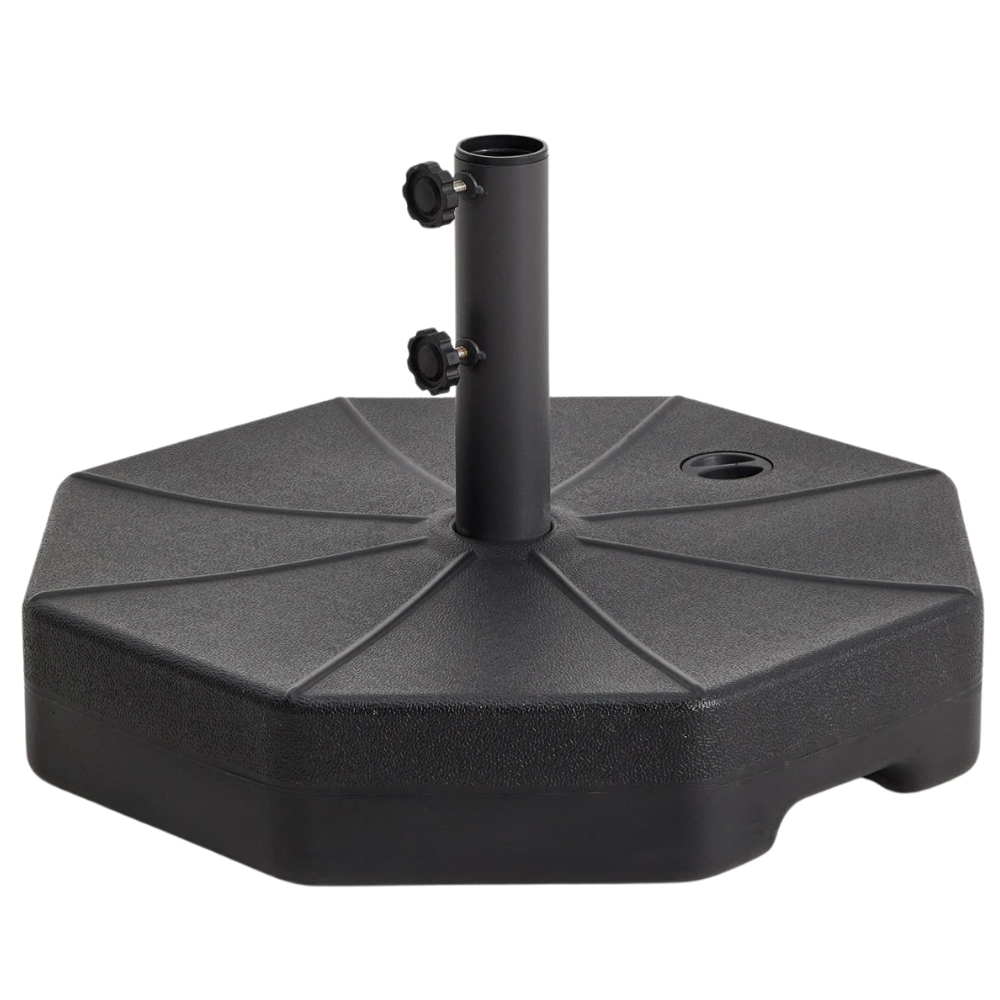 Kave Home Černý plastový podstavec ke slunečníku Aimar 60 x 60 cm