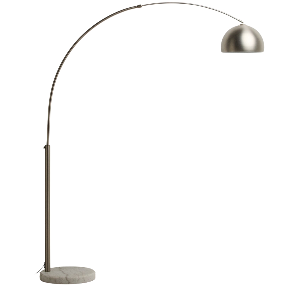 Kave Home Stříbrná stojací lampa Madali 160/185 cm