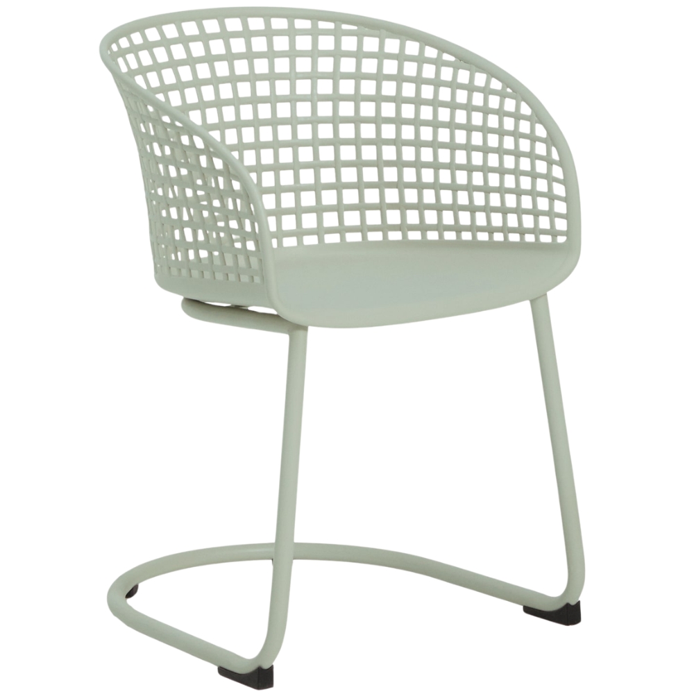 Kave Home Zelená plastová zahradní židle Tenaro