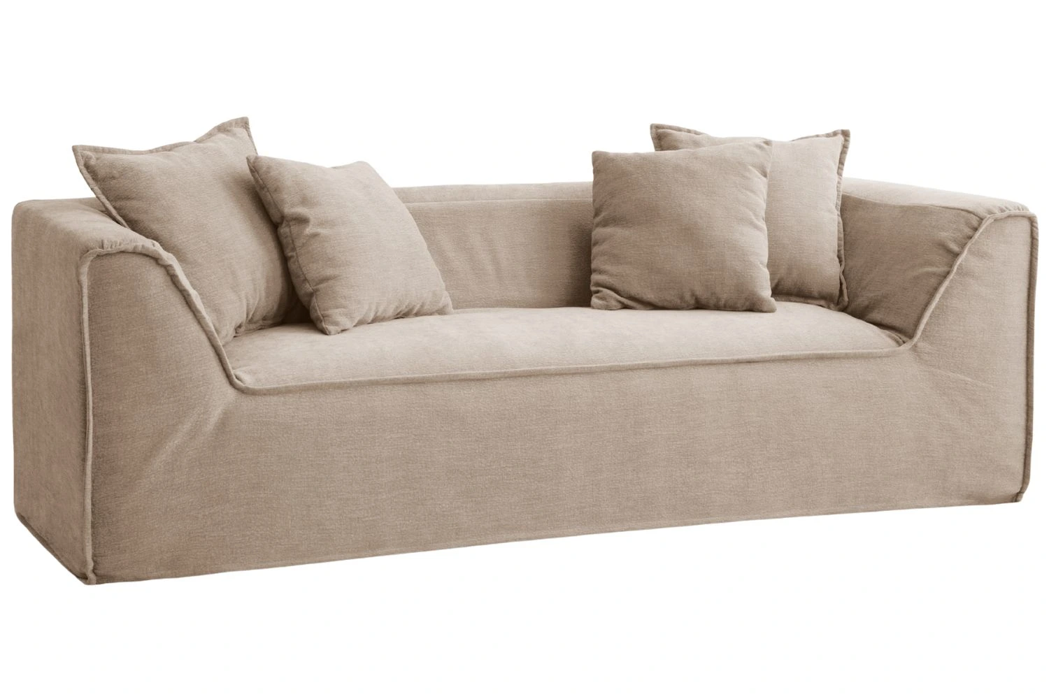 Micadoni Béžová dvoumístná pohovka Milton 200 cm