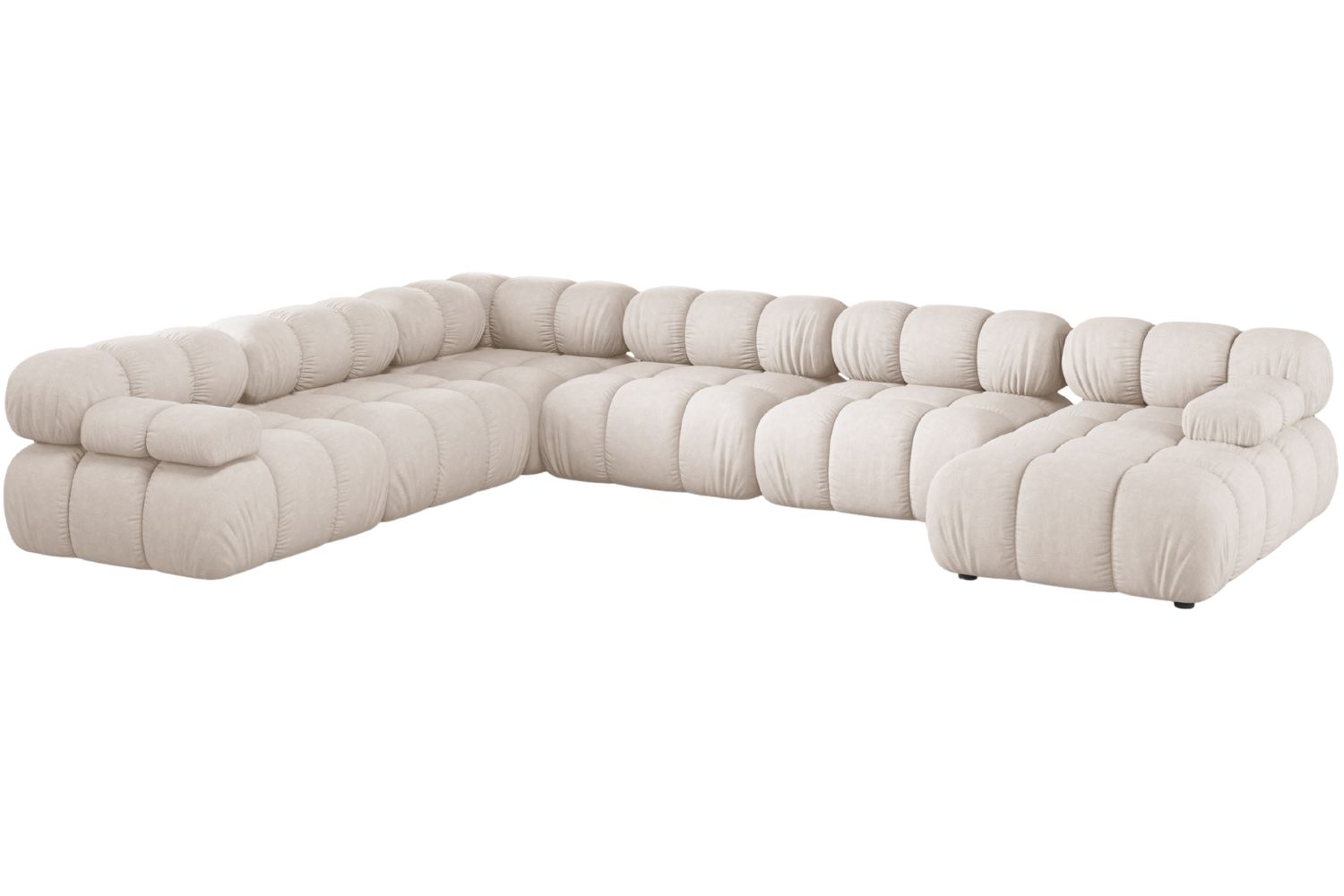 Micadoni Béžová rohová pohovka Bellis II. 376 cm