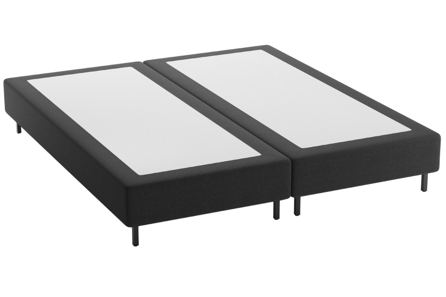 Micadoni Černá dvoulůžková postel Whale 160 x 200 cm