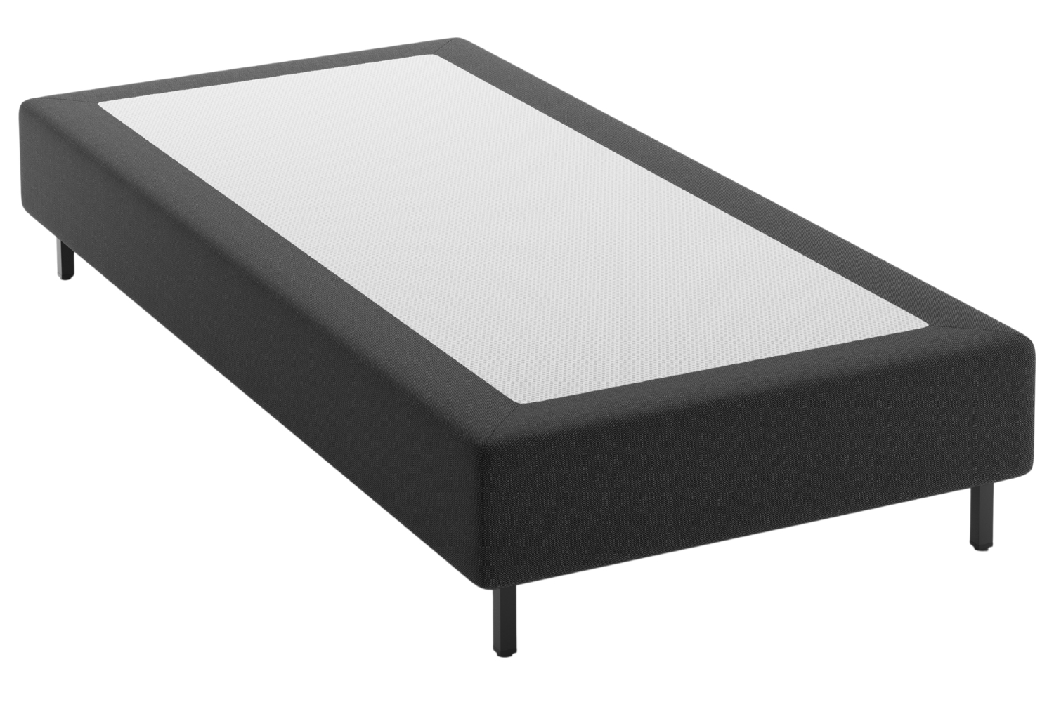 Micadoni Černá jednolůžková postel Whale 90 x 200 cm
