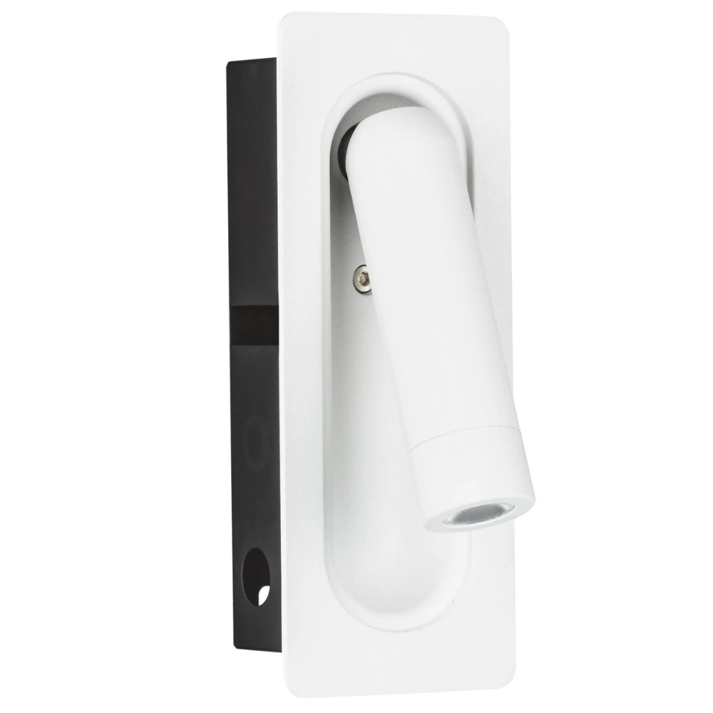 Nova Luce Bílé kovové nástěnné LED světlo Inlite