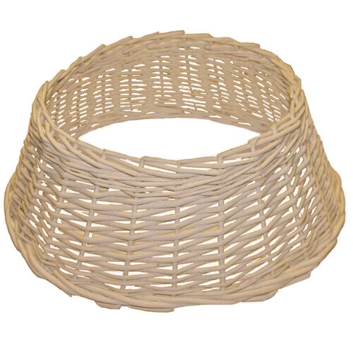 Proutěný obal na stojan vánočního stromečku krémová