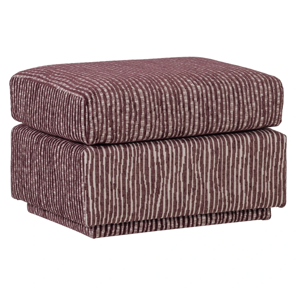 WOOOD Červená podnožka Lou 60 x 50 cm