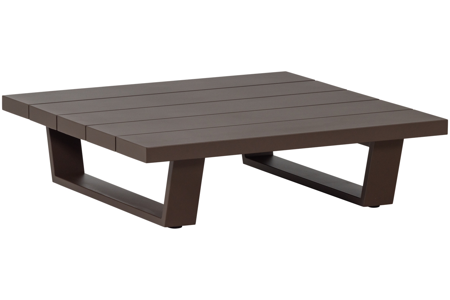 WOOOD Hnědý kovový zahradní stolek Bear 87 x 87 cm