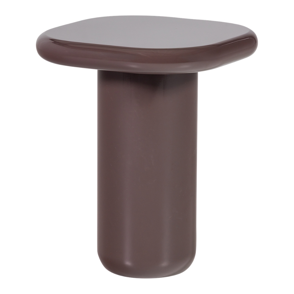 WOOOD Hnědý lakovaný odkádací stolek Zava 50 x 50 cm