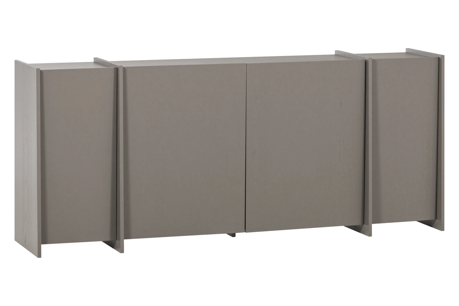 WOOOD Šedá dřevěná komoda Brock 200 x 44 cm