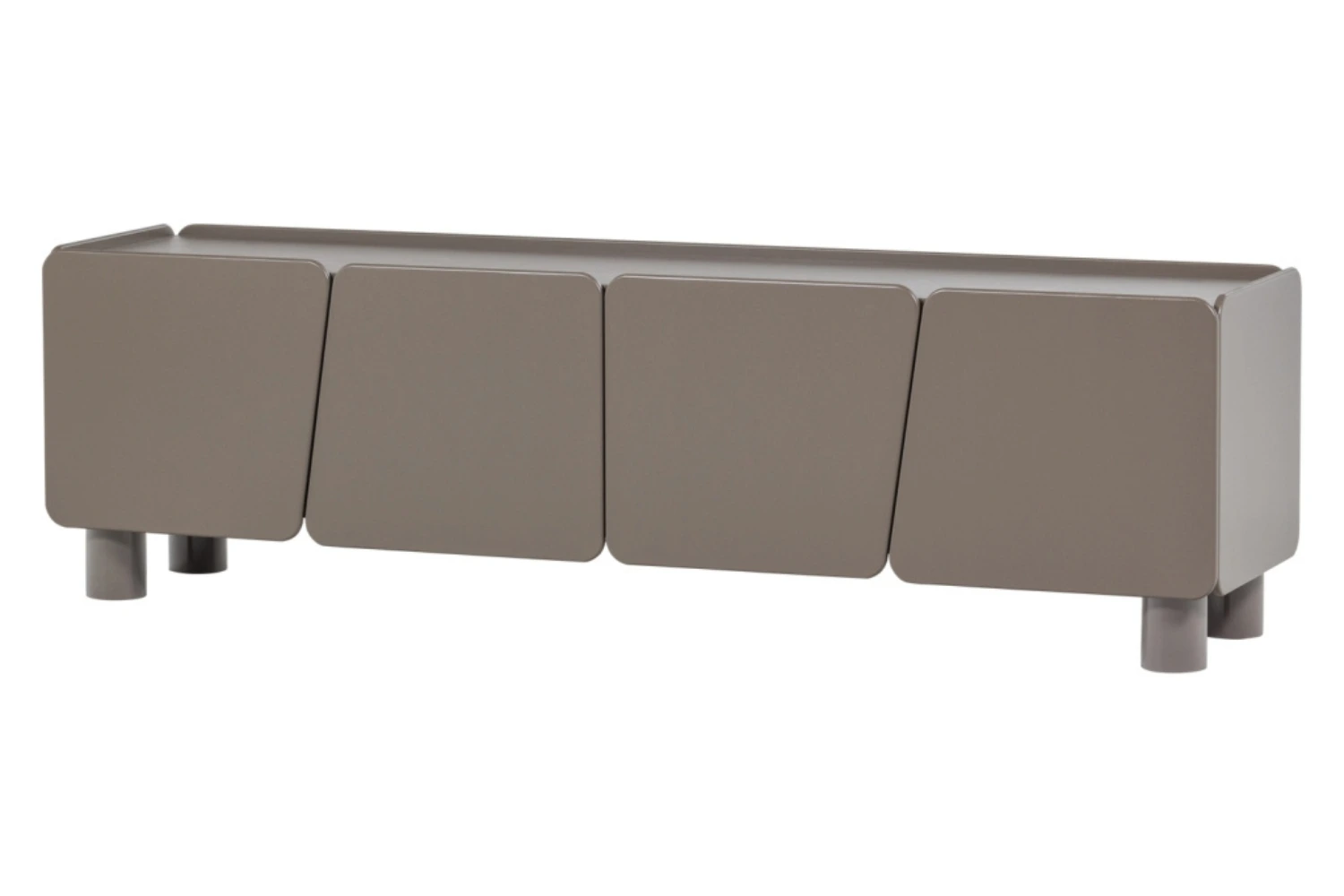 WOOOD Světle hnědý dřevěný TV stolek Root 200 x 45 cm