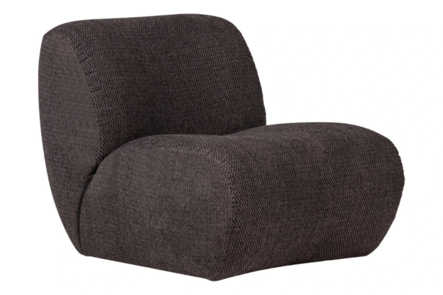 WOOOD Tmavě šedé křeslo Nomu