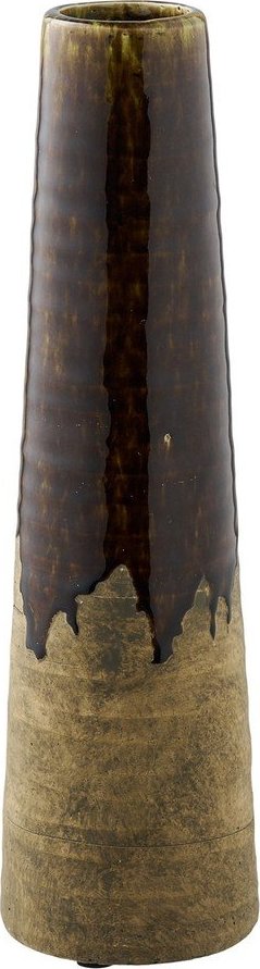Hnědá keramická vysoká váza (výška 39 cm) – House Nordic