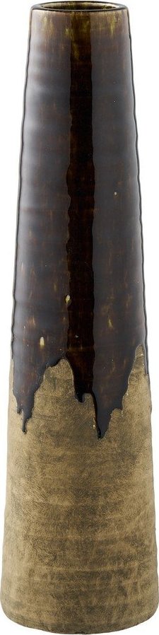 Hnědá keramická vysoká váza (výška 48 cm) – House Nordic