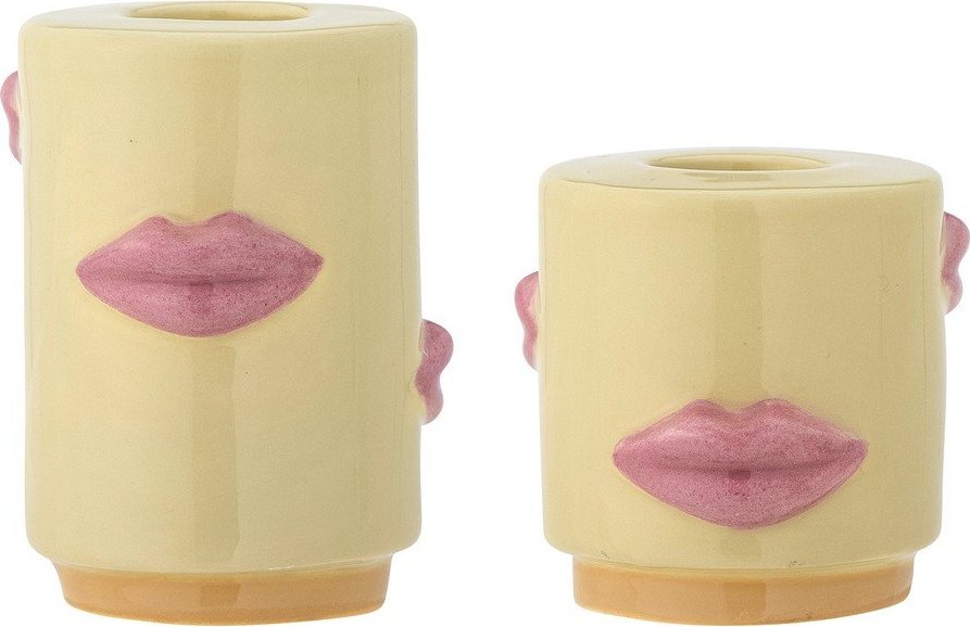 Kameninové svícny v sadě 2 ks Sassy – Bloomingville