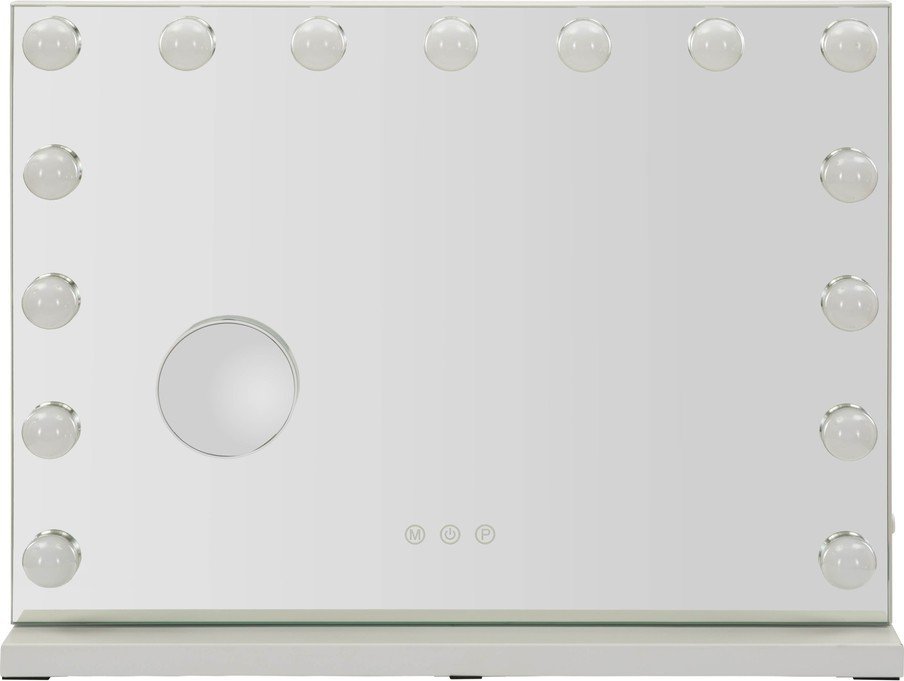 Nástěnné zrcadlo s osvětlením/s poličkou 55x43 cm Hollywood – Mauro Ferretti