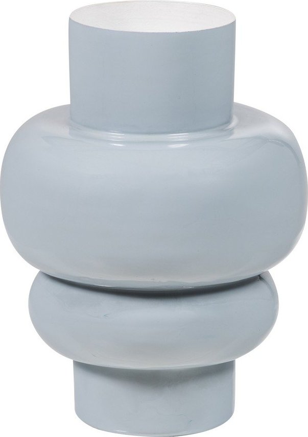 Světle šedá kovová váza (výška 27 cm) Auri – WOOOD