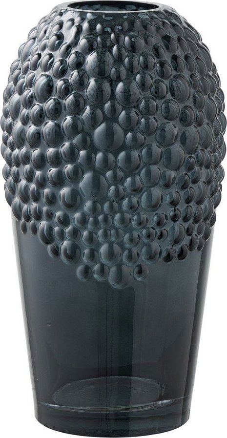 Tmavě šedá skleněná váza (výška 25 cm) – House Nordic