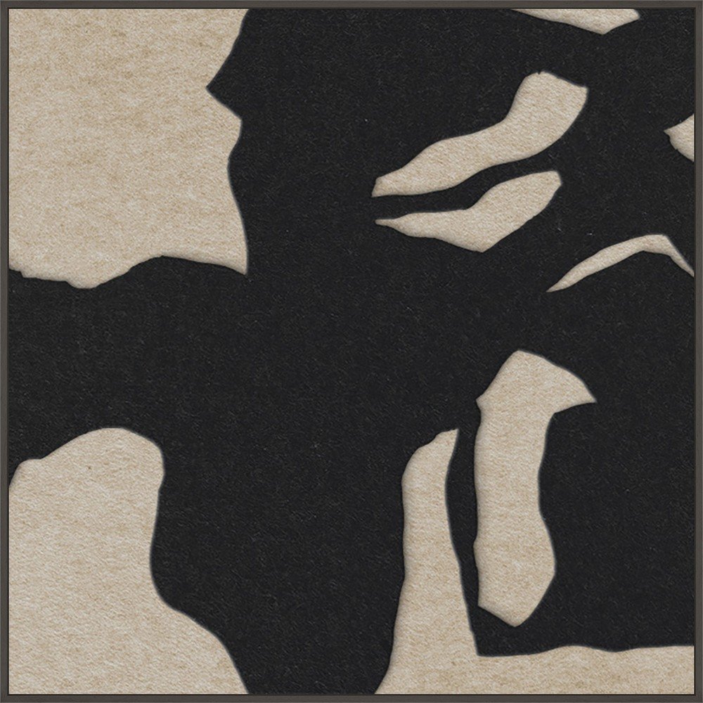 3D obraz s rámem/akustický 102x102 cm Silent Shadow 1 – Malerifabrikken