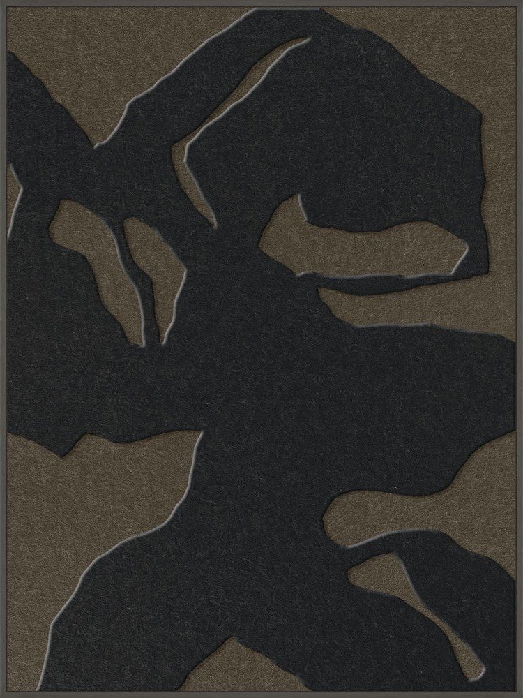 3D obraz s rámem/akustický 90x120 cm Silent Shadows 1 – Malerifabrikken