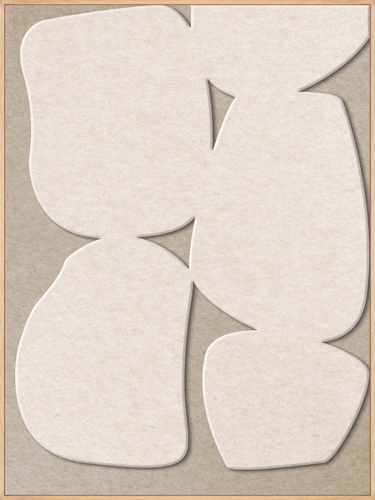 3D obraz s rámem/akustický 90x120 cm Stone Path 1 – Malerifabrikken