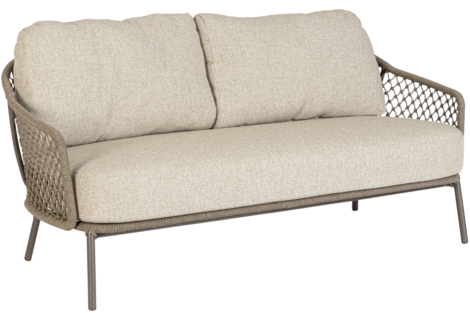 Bizzotto Béžová kovová zahradní pohovka Corbeta 164 cm