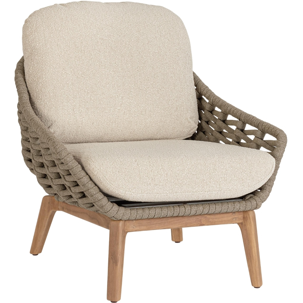 Bizzotto Béžovo - hnědé zahradní křeslo Tamires