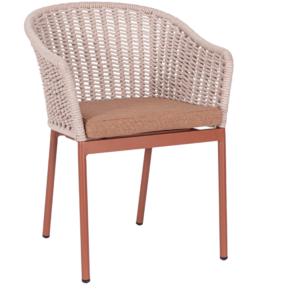 Bizzotto Červeno-béžová zahradní židle Salines