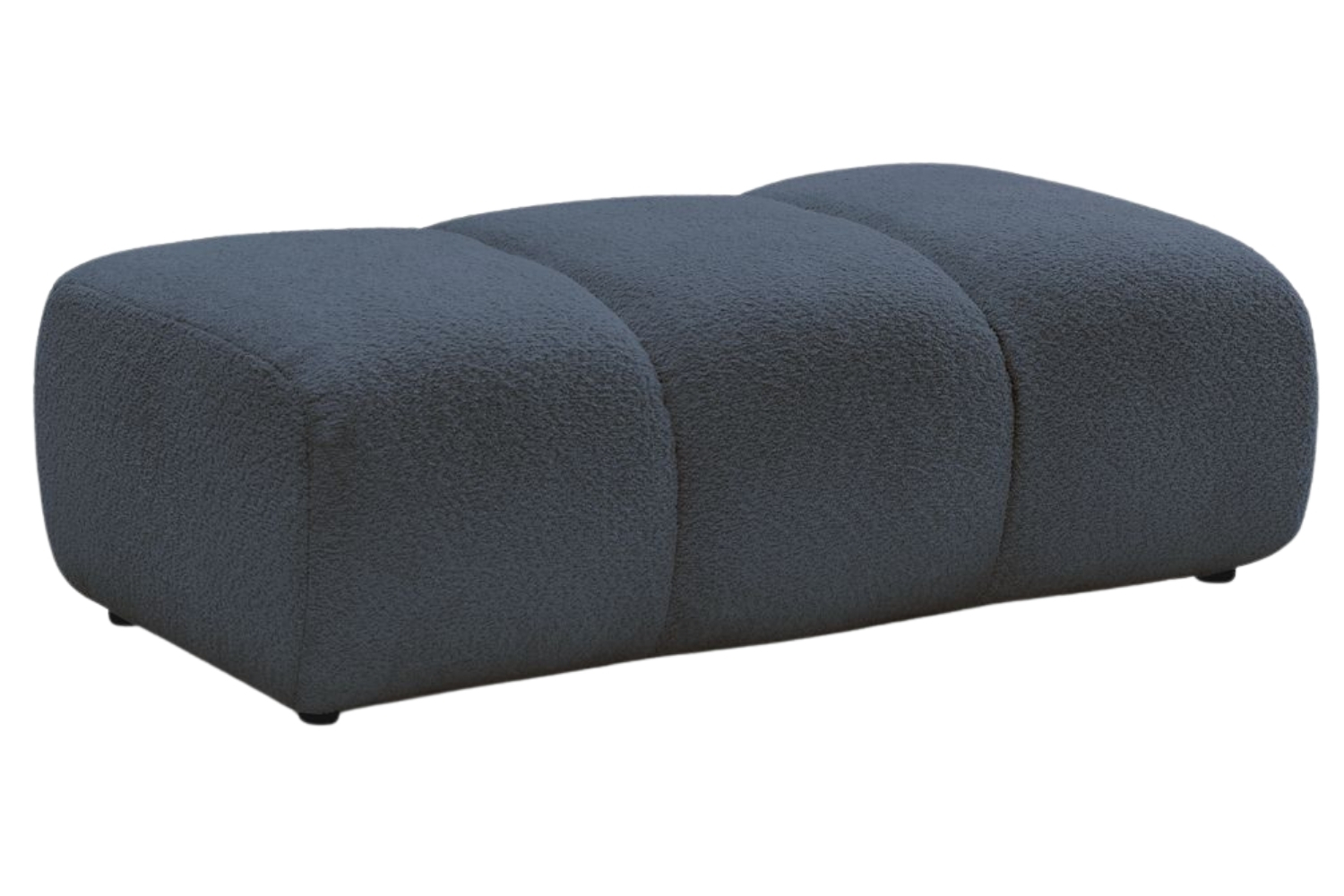 Bobochic Paris Tmavě modrá bouclé podnožka Pamira 124 x 60 cm