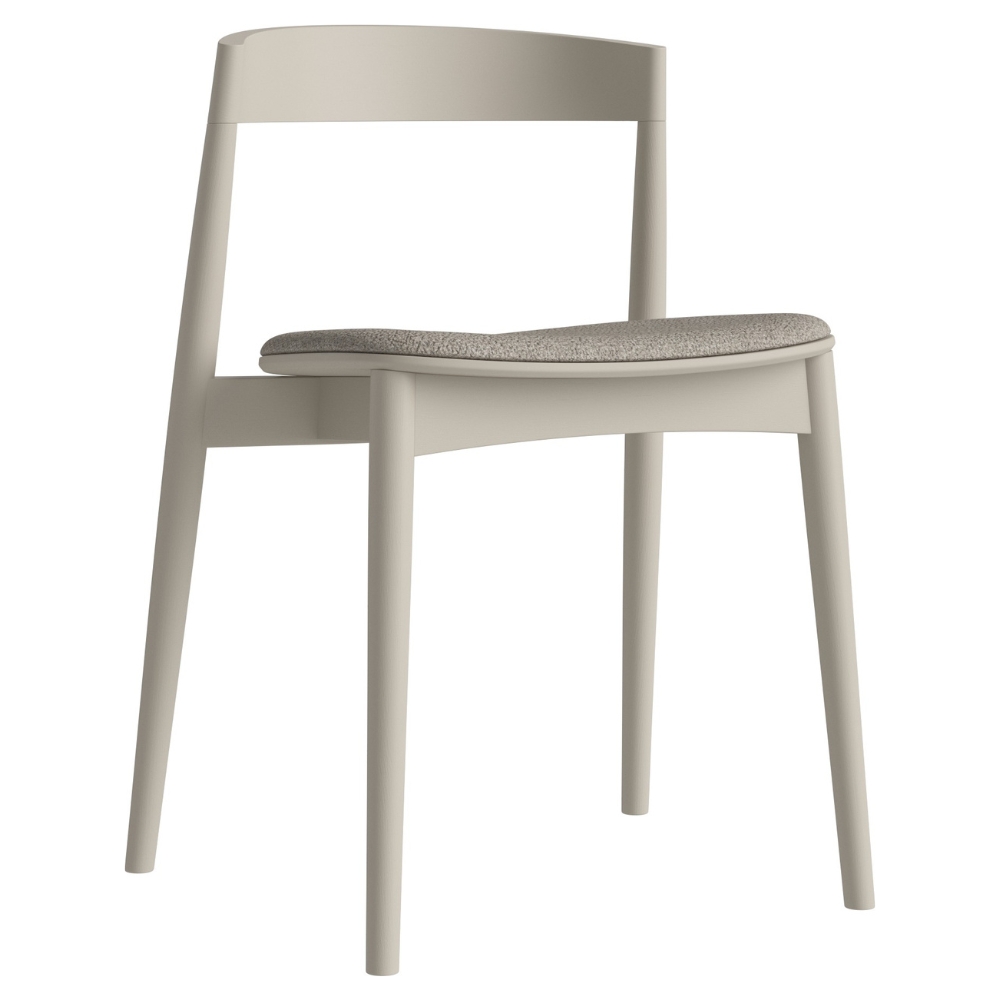 Bolia Světle šedá bouclé jídelní židle Kite