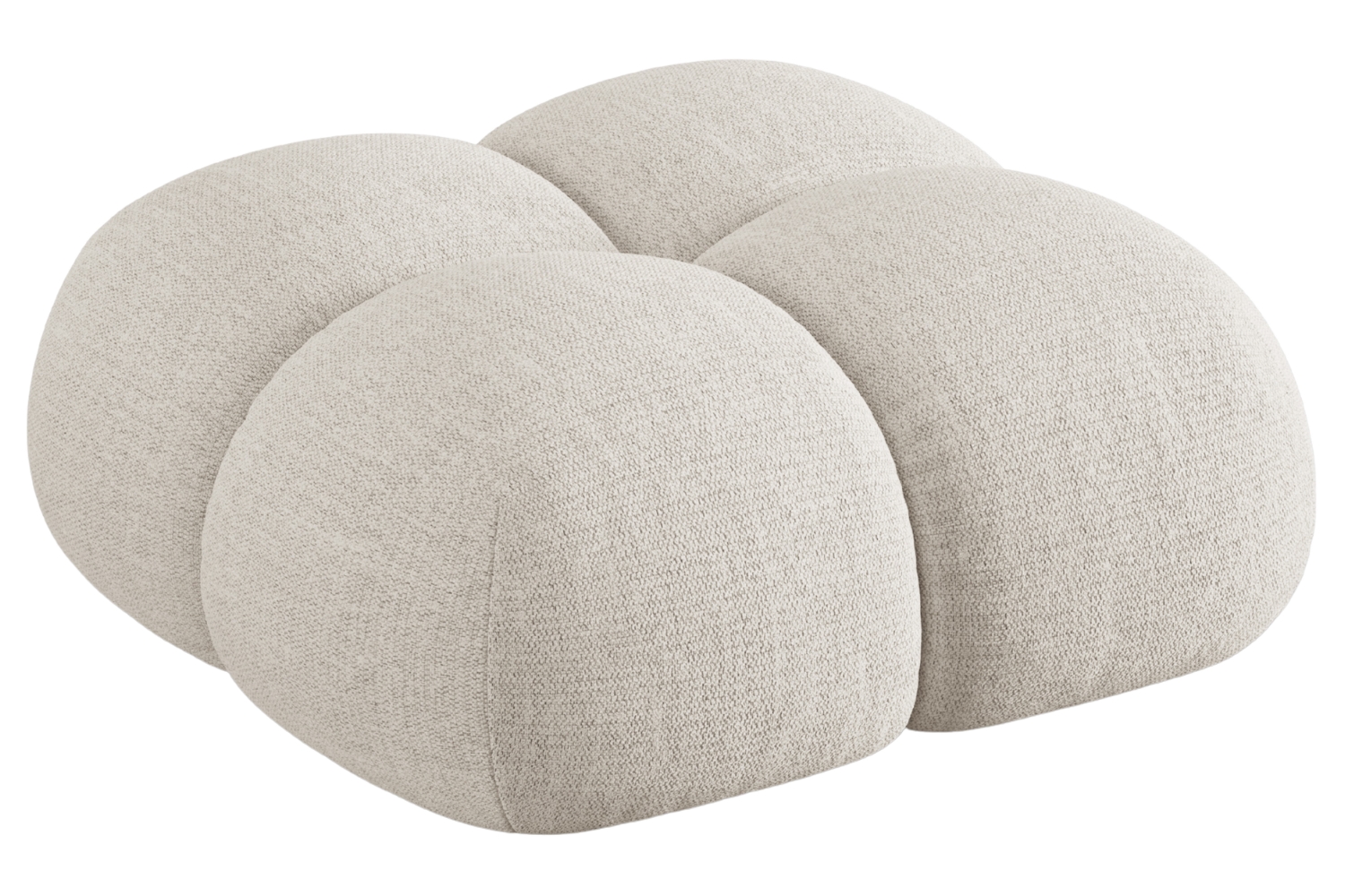 Cosmopolitan Design Béžová podnožka Loretto 90 x 90 cm